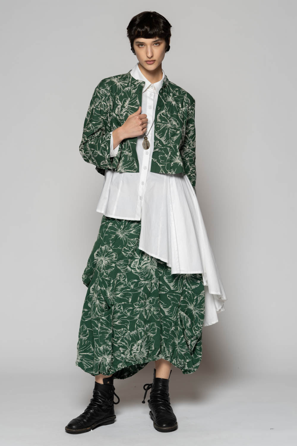 Sazanka Sage Short Jacket