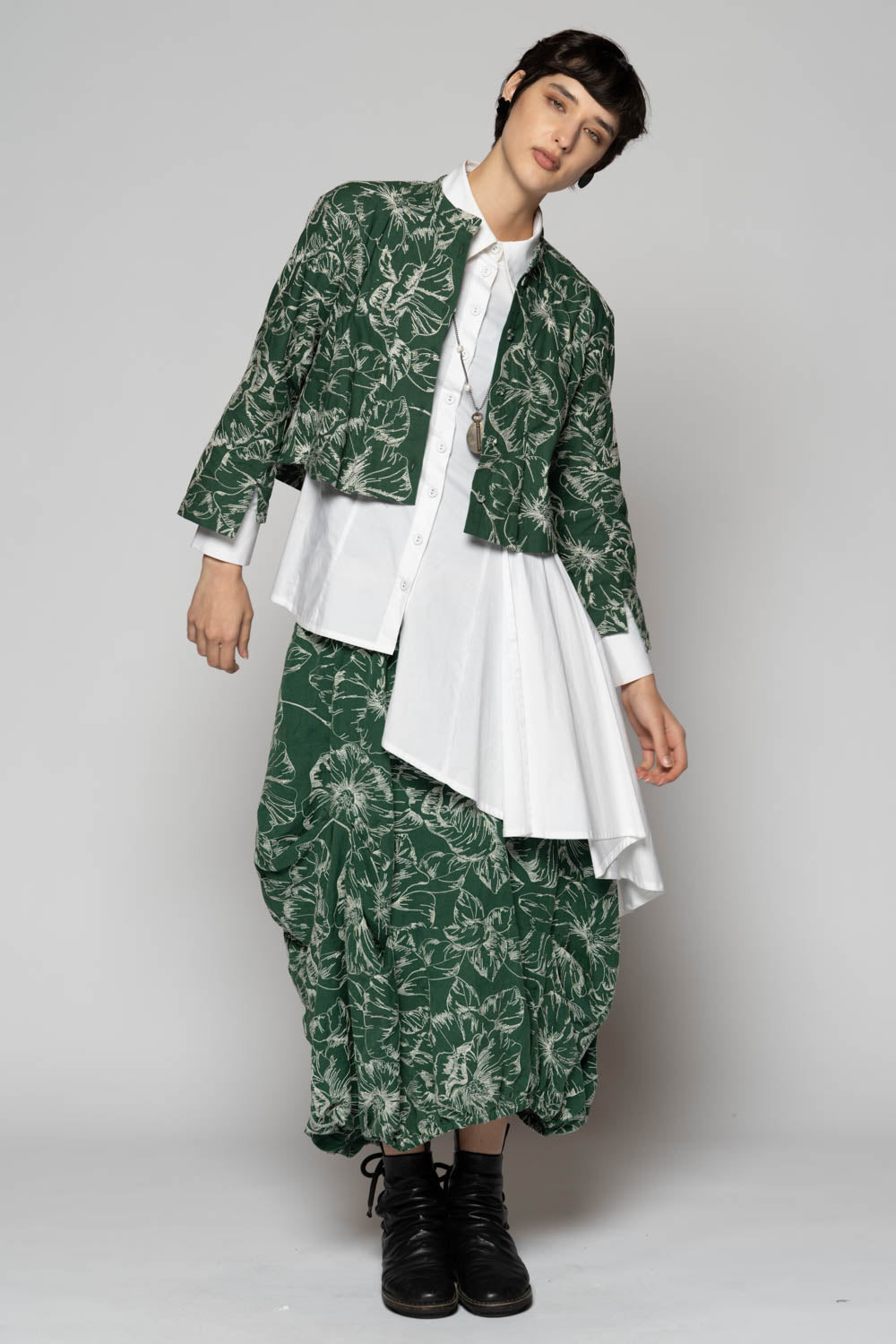 Sazanka Sage Short Jacket