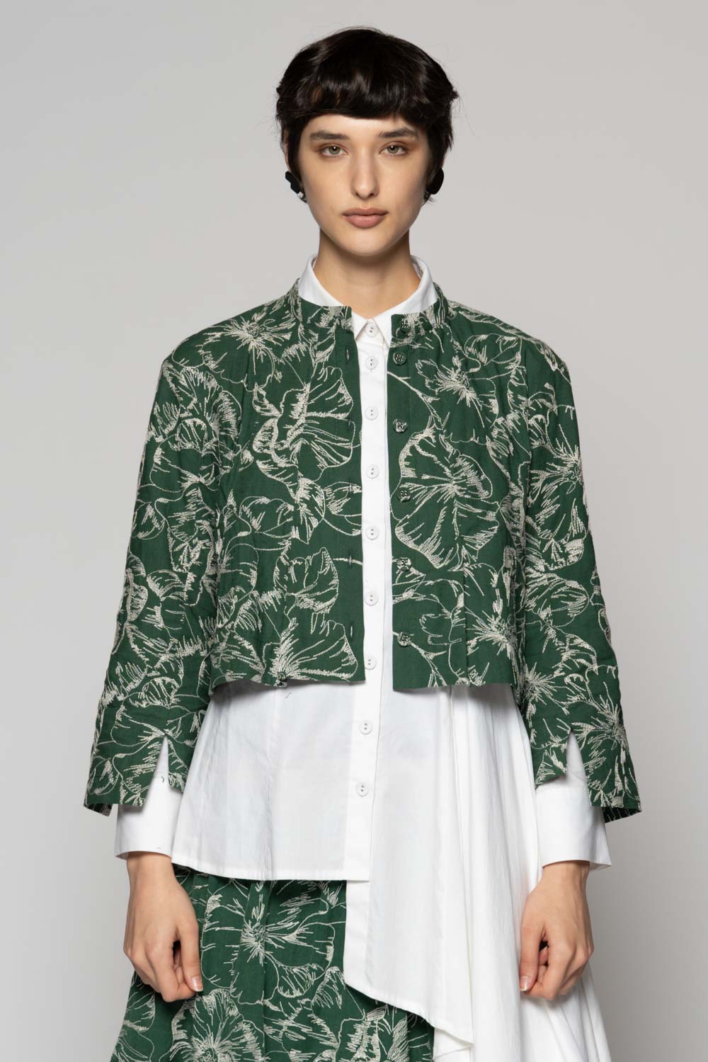 Sazanka Sage Short Jacket