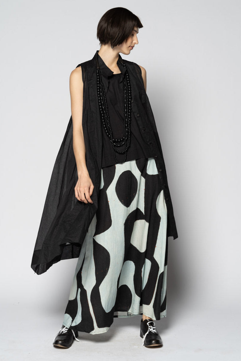 Kakure Black Maxi Skirt