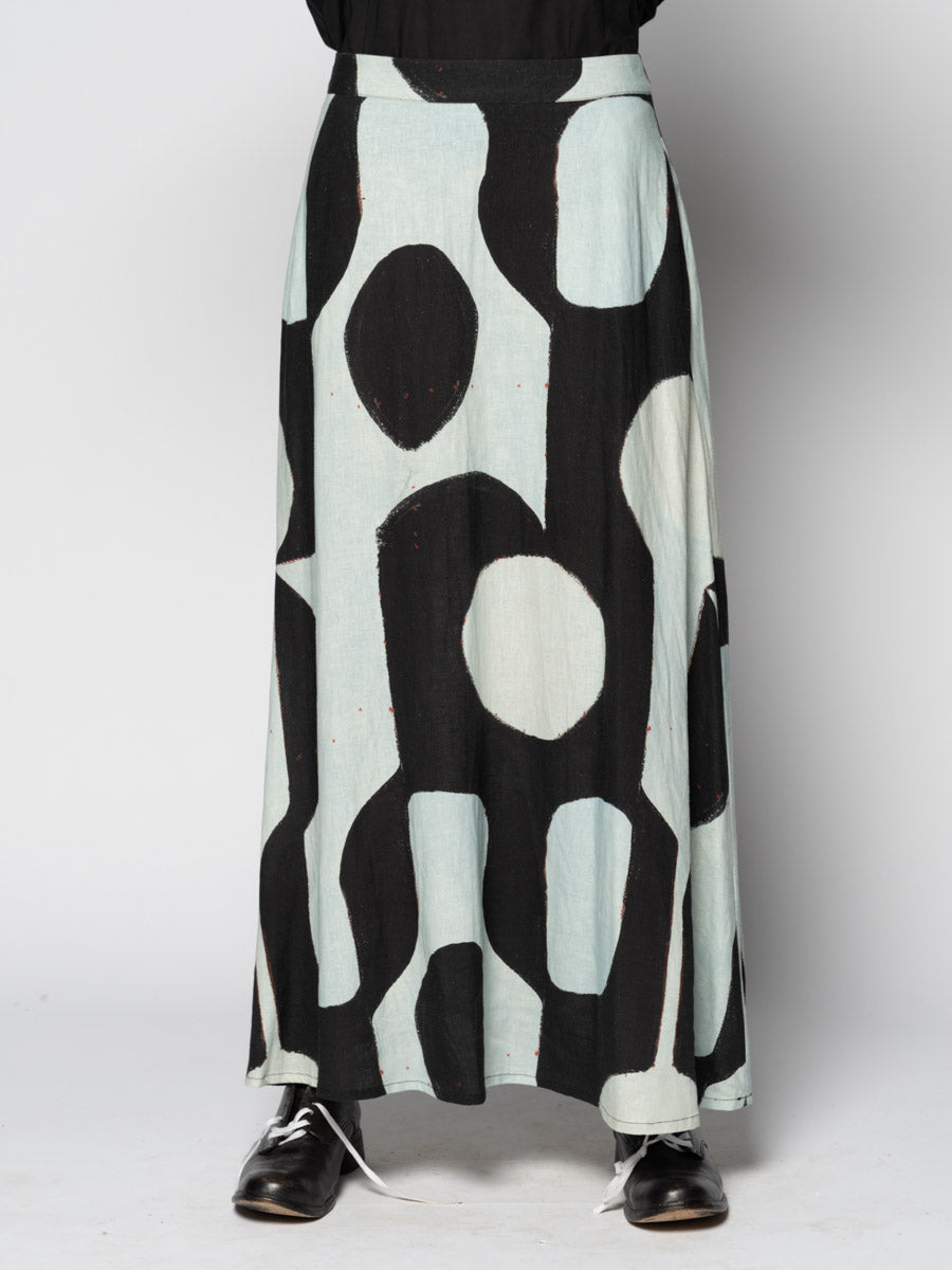 Kakure Black Maxi Skirt