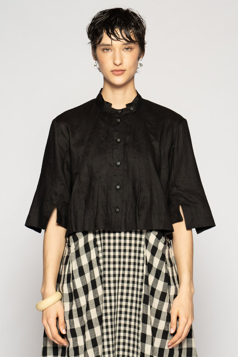 Halo Short Jacket Black