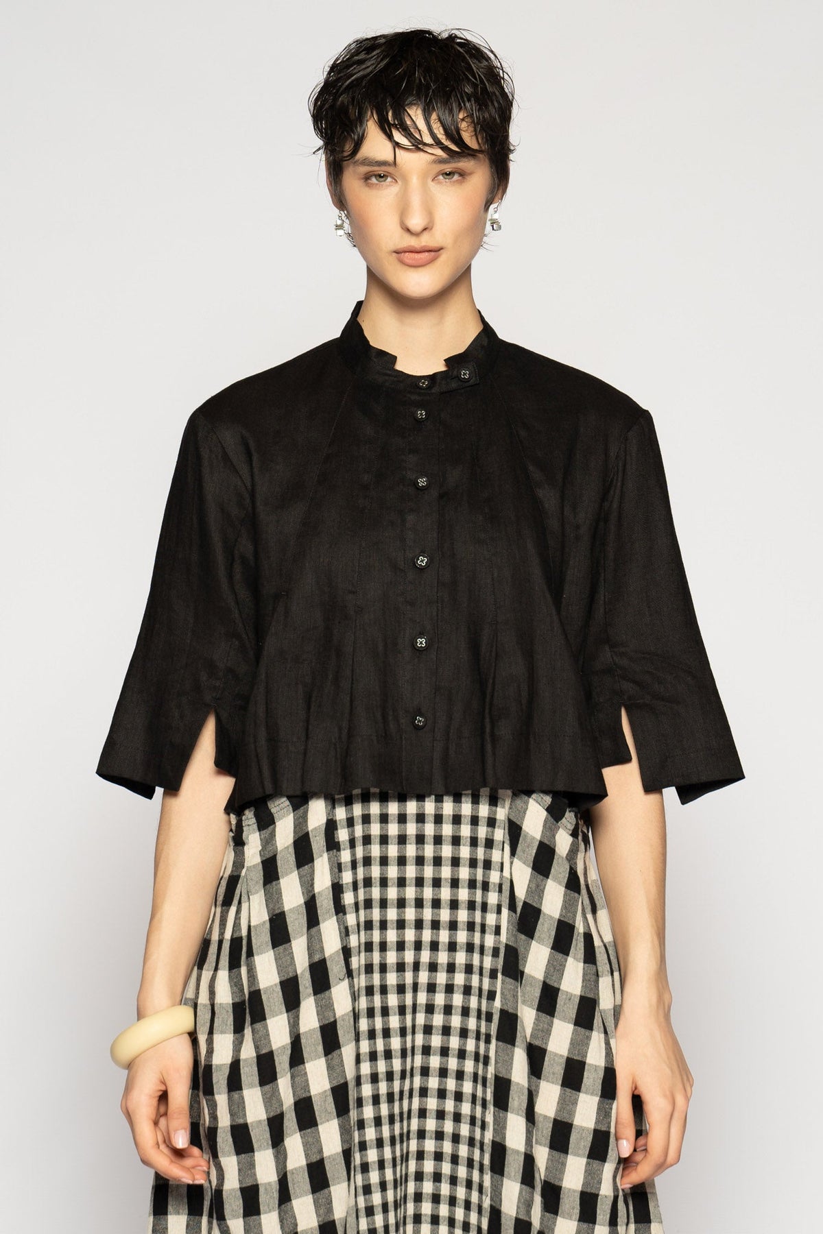 Halo Short Jacket Black