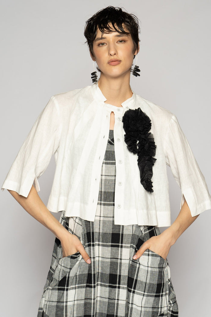 Halo Short Jacket White
