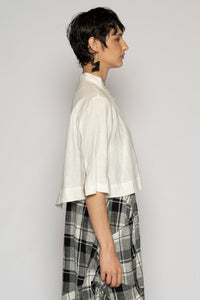 Halo Short Jacket White