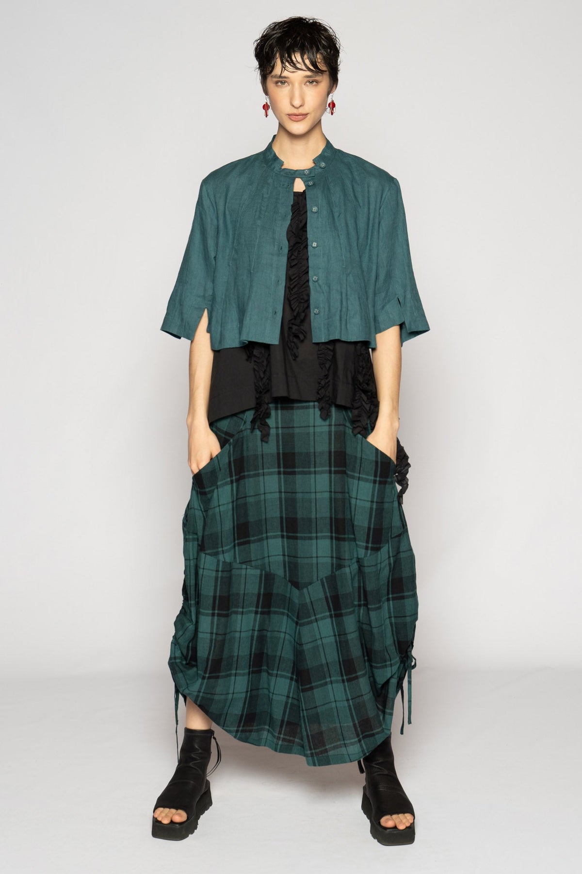Halo Short Jacket Jade