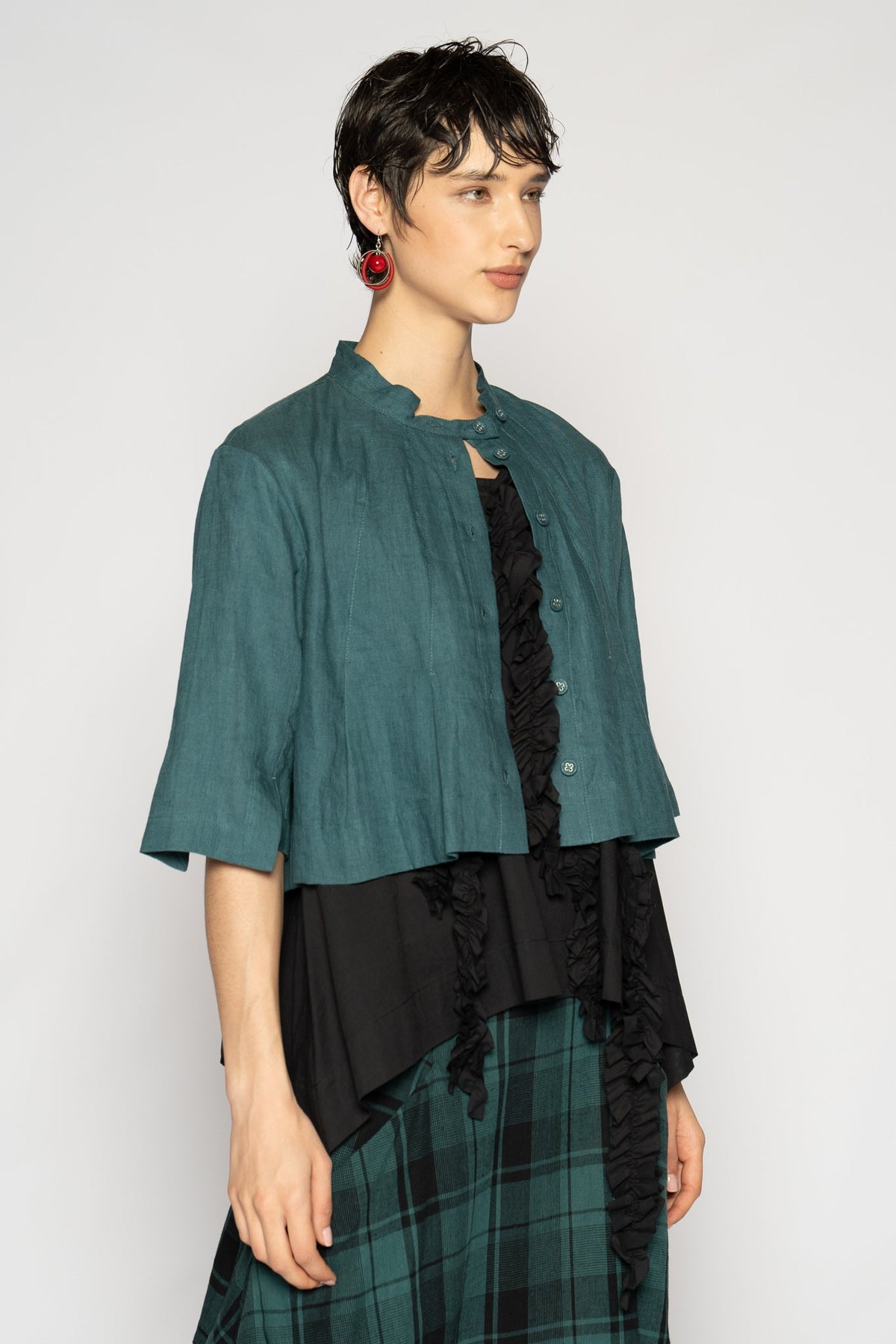 Halo Short Jacket Jade