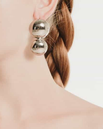 Double Disc Acid Earrings