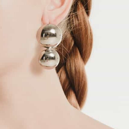 Double Disc Acid Earrings