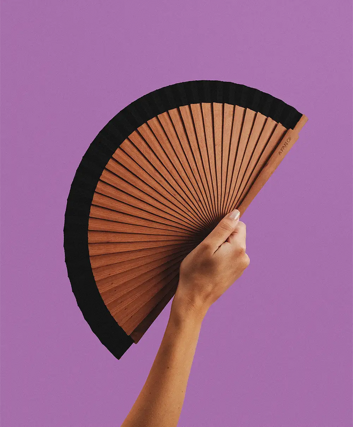 Wood Black 42cm Fan