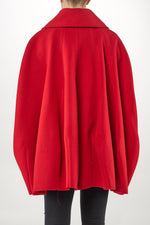 Dropped Sleeve Jacket in Red