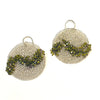 Tanfy Earrings - Silver/Lime