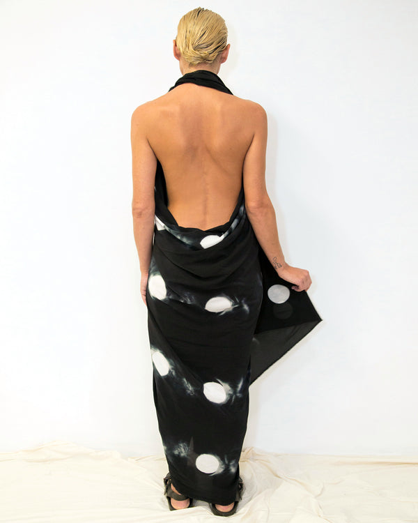 33 Poets, Big Dot Shibori Scarf Black - Tiffany Treloar