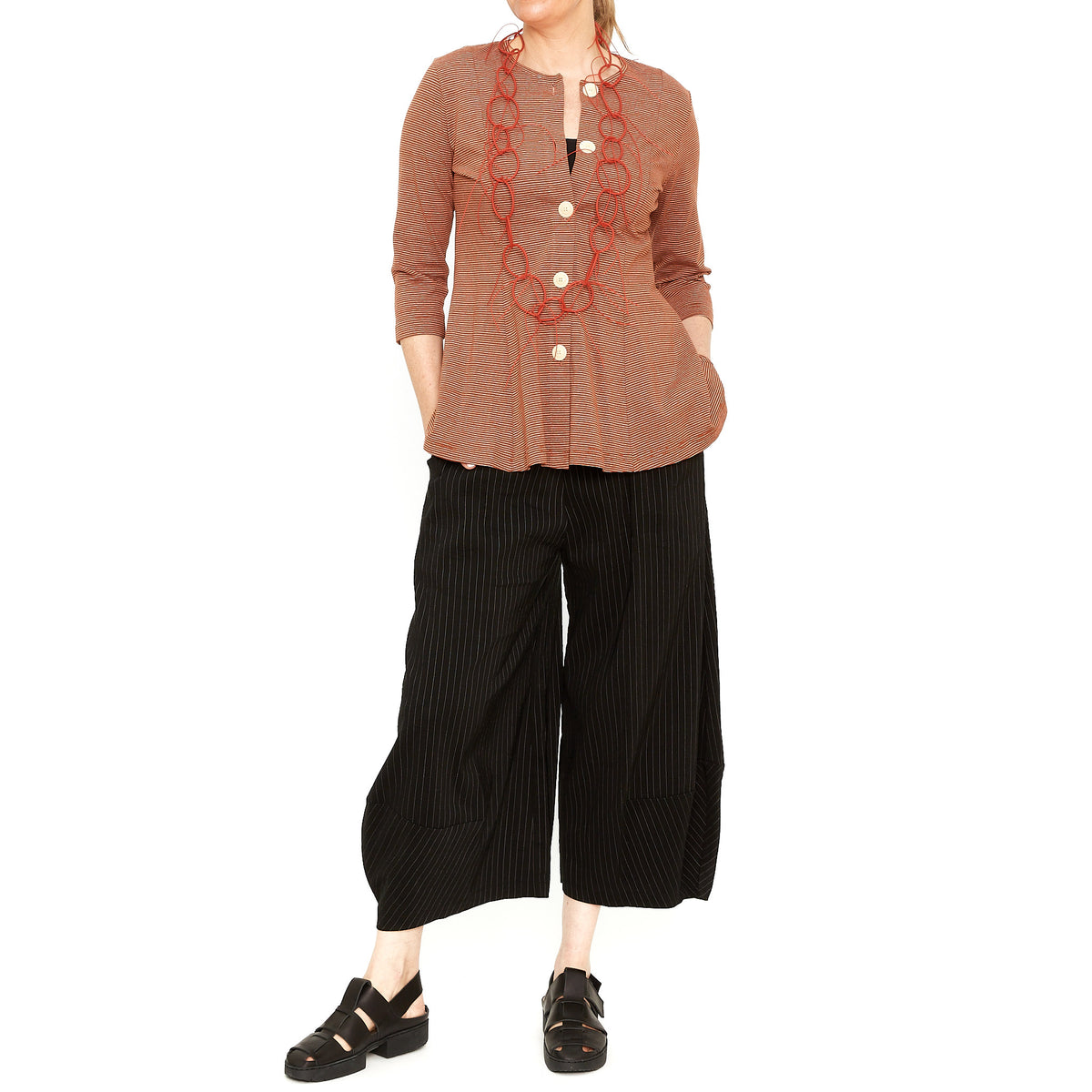 Becca Copper Stripe Cardigan