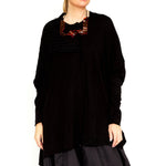 RUB-338-0704 Cut and Sew Pullover in Black