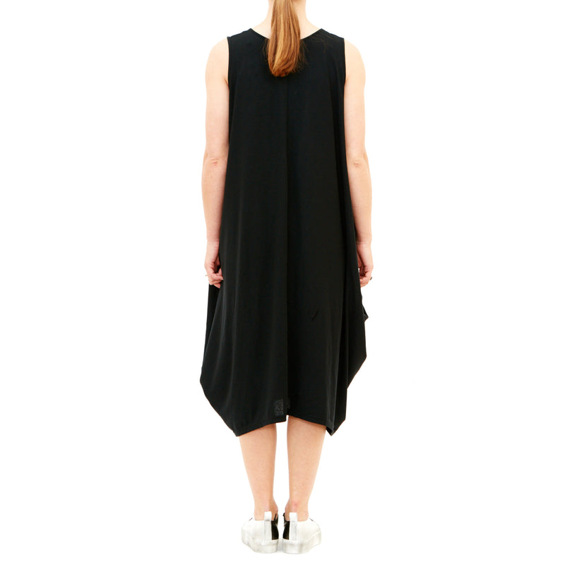 Woopie Black Drape Dress – Tiffany Treloar