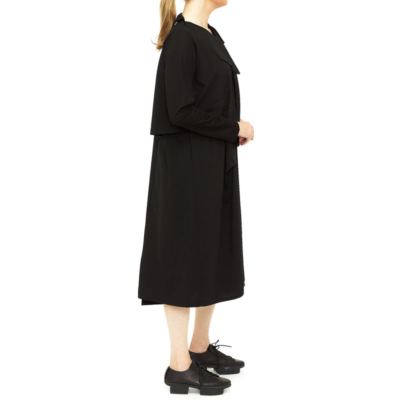 MU223607 - Draped Dress in Black