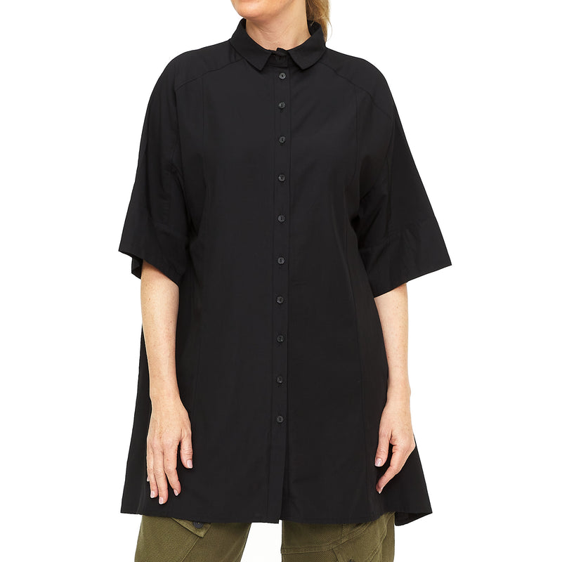 LB22-215 Longline Black Shirt
