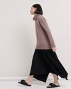 Roll Neck Relaxed Fit Pullover - Clay