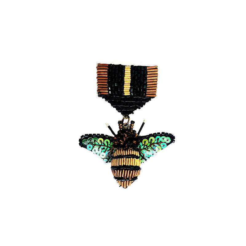 Trovelore, Medal Carpenter Bee Brooch - Tiffany Treloar