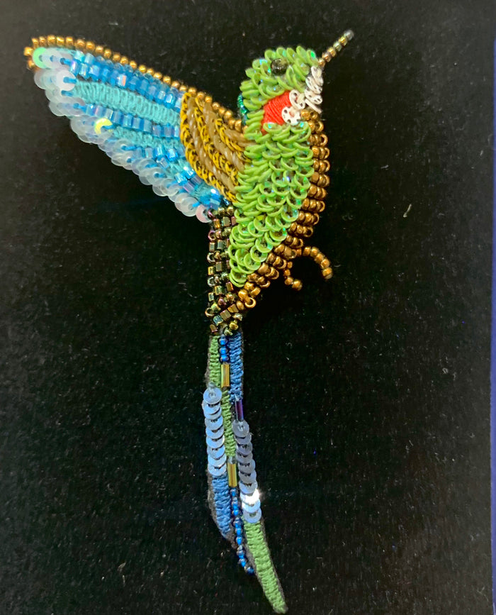 Trovelore, Tropical Hummingbird Brooch - Tiffany Treloar