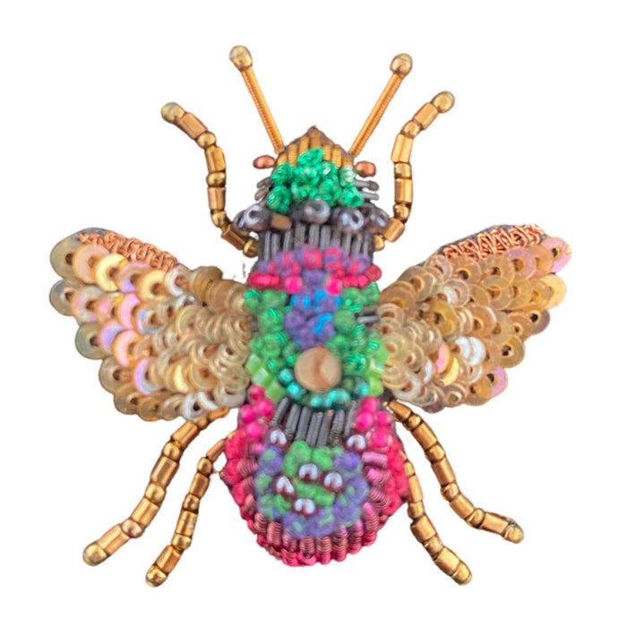Rainbow Bee Brooch