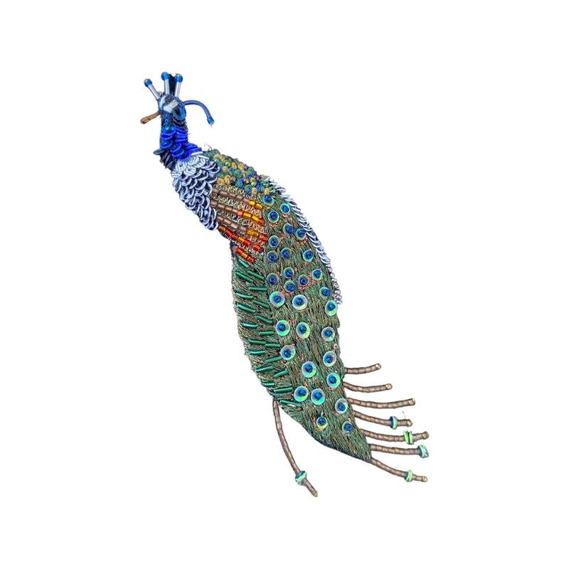 Indian Peacock Brooch