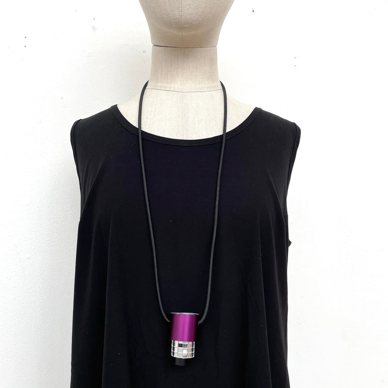 Christina Brampti, CB276 Purple Multi Layered Tube Necklace - Tiffany Treloar