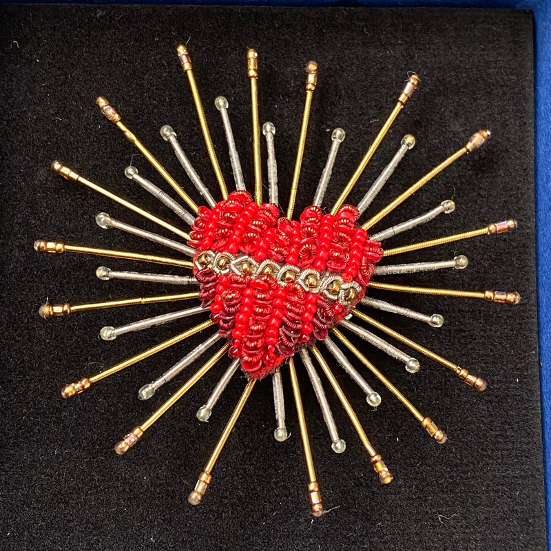 Sacred heart brooch deals