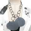 Dora Haralambaki, HD5 Olive green two round discs /oxy chain necklace - Tiffany Treloar
