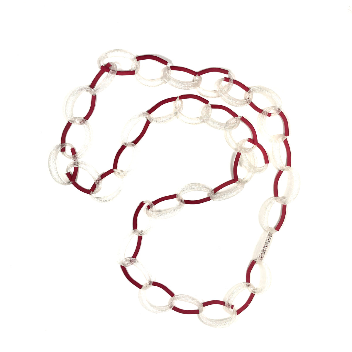 Materia Design, MD-371 Bollicina necklace white/red - Tiffany Treloar