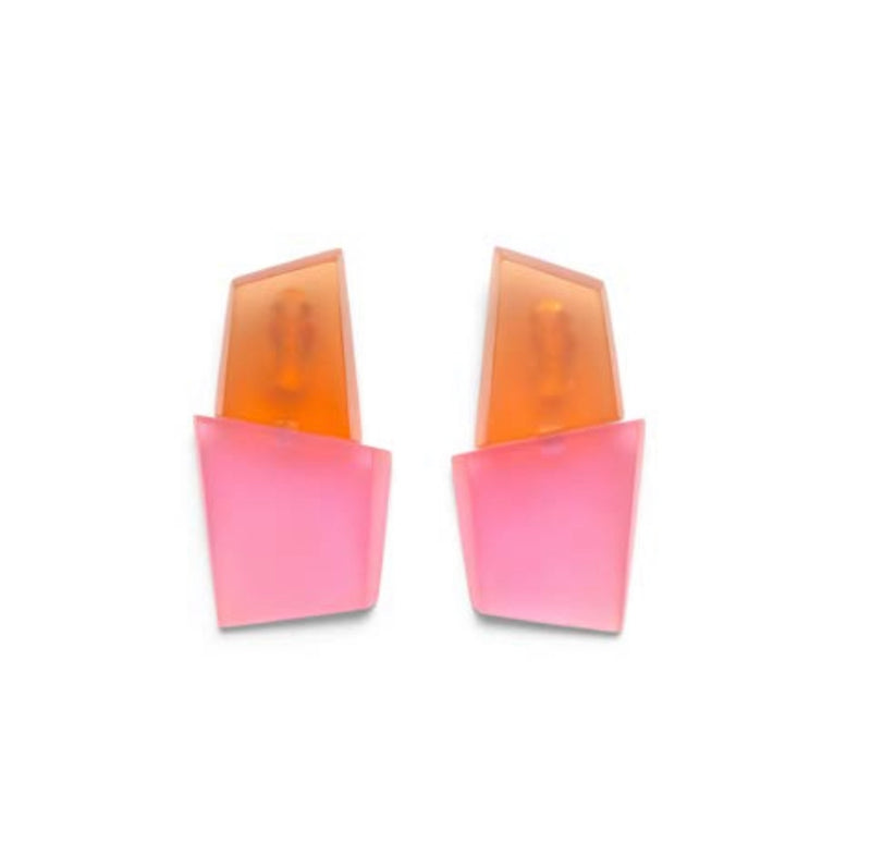Lotus Earring - Pink/Orange