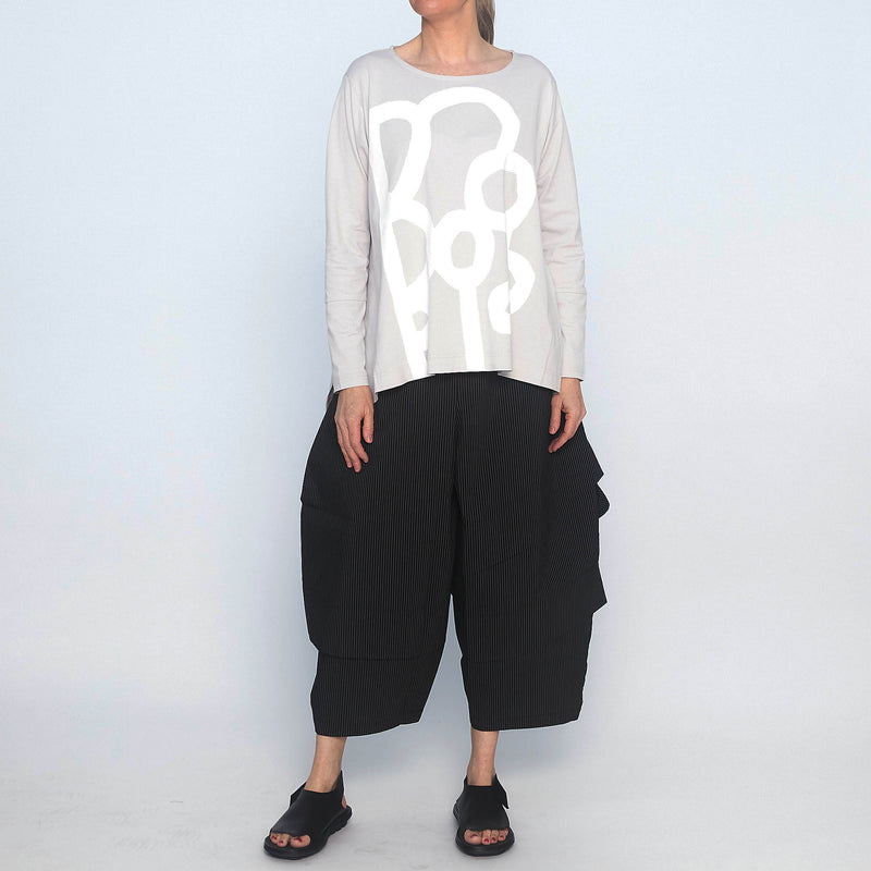 Squiggle Top in Grey