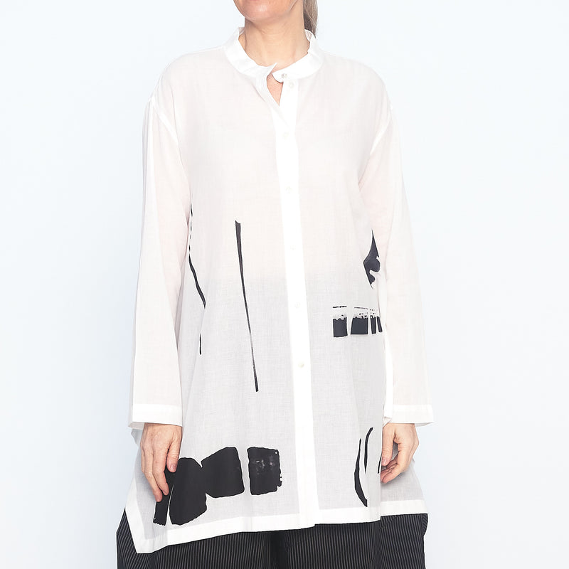 Trapeze Shirt in White