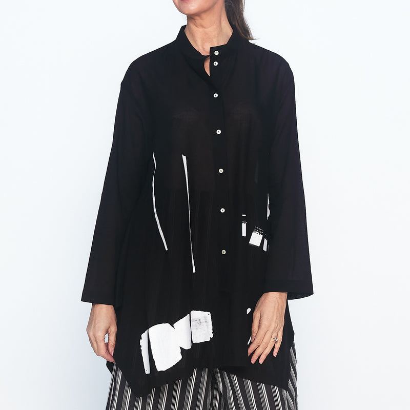Trapeze Shirt in Black