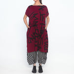 Scribble Tunic in Red