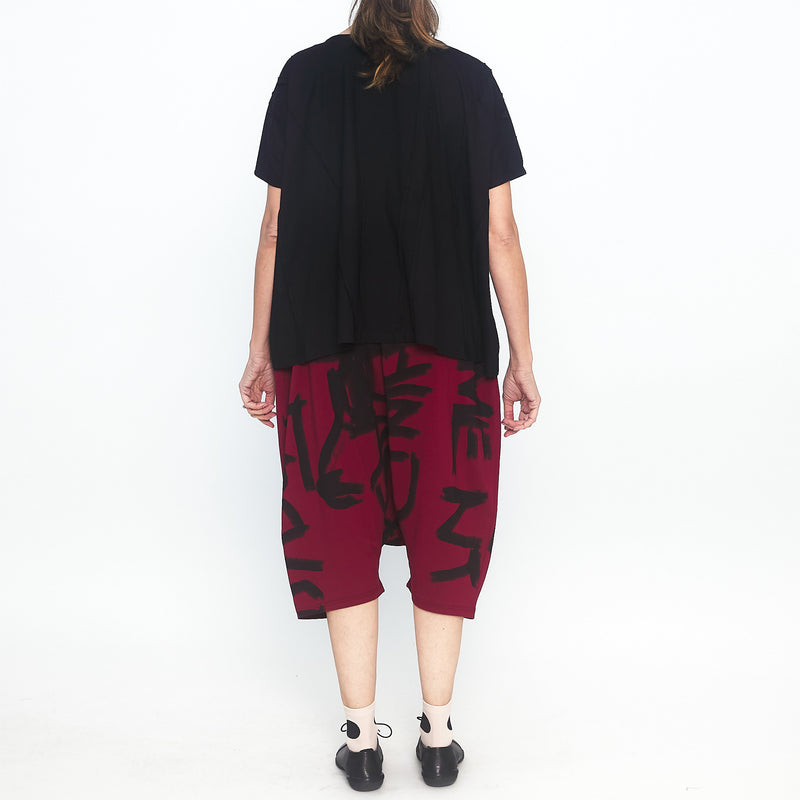 Scribble Pant in Red