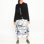 RUB-3507104 Knitted Pocket Cardigan in Blackprint