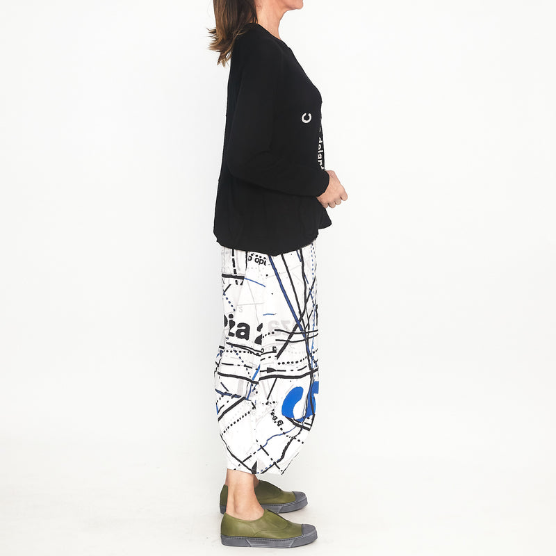 RUB-3507104 Knitted Pocket Cardigan in Blackprint