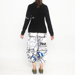 RUB-3507104 Knitted Pocket Cardigan in Blackprint