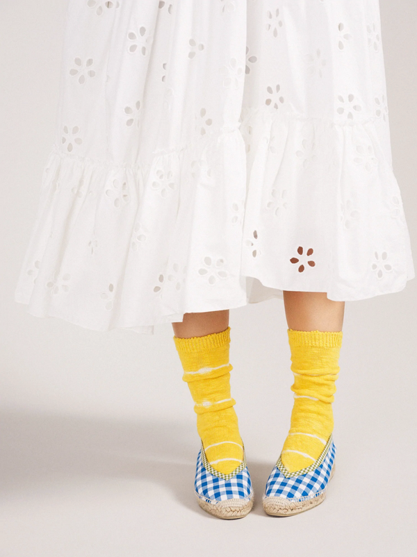 Tie-Dye Crew Sock - Sun