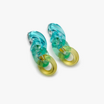 Floss Earrings - Blue/Green