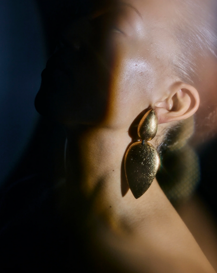 Waff Earring - Goldfoil