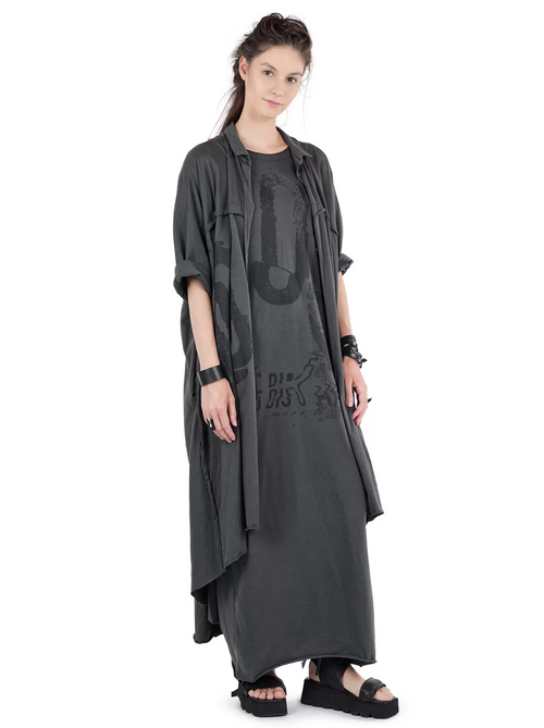 Zenna Shirt Dress - Graphite