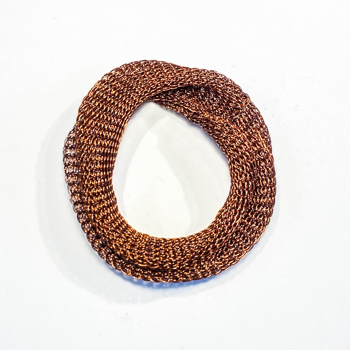 French Copper Knit Bracelet