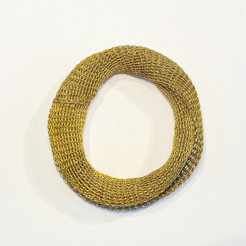 French Gold Knit Bracelet
