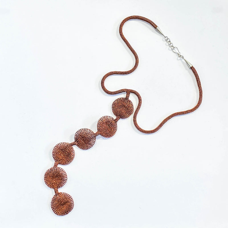 French Collier Copper Six Circles