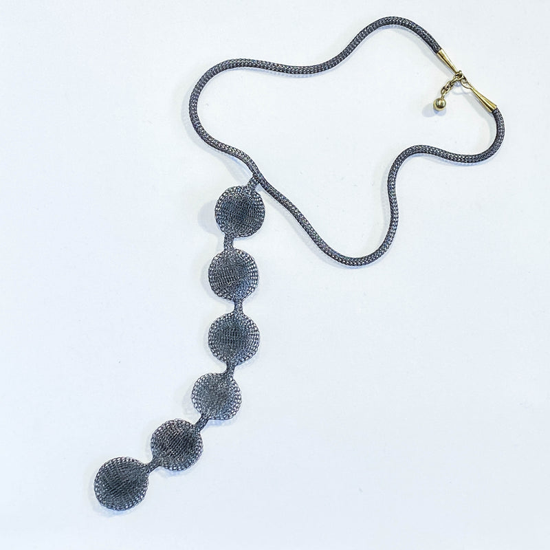 French Collier Grey Six Circles