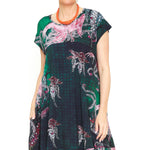 Bertie Teal Peacock Dress