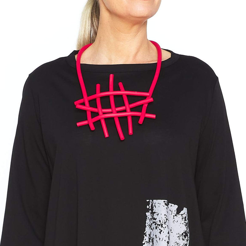 NEO Hashtag Necklace Red